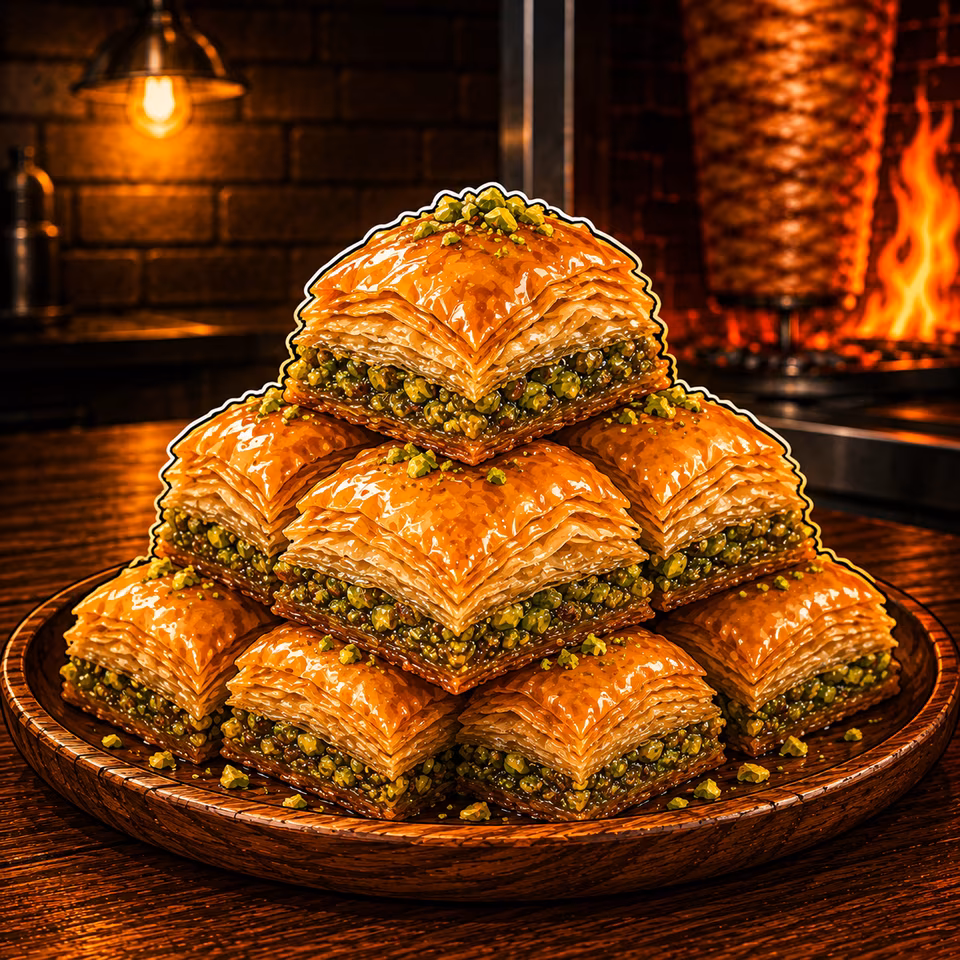 Des baklavas maison à la pistache